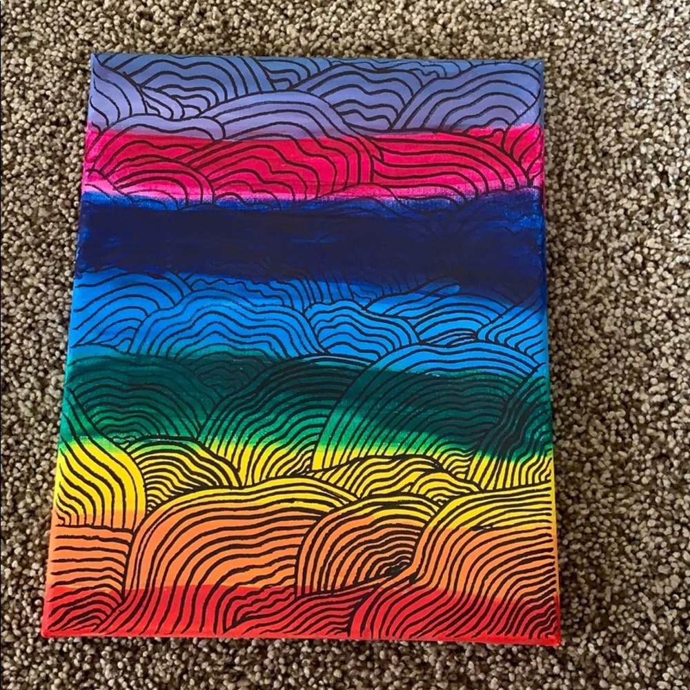Painting: Rainbow Hills 🌈